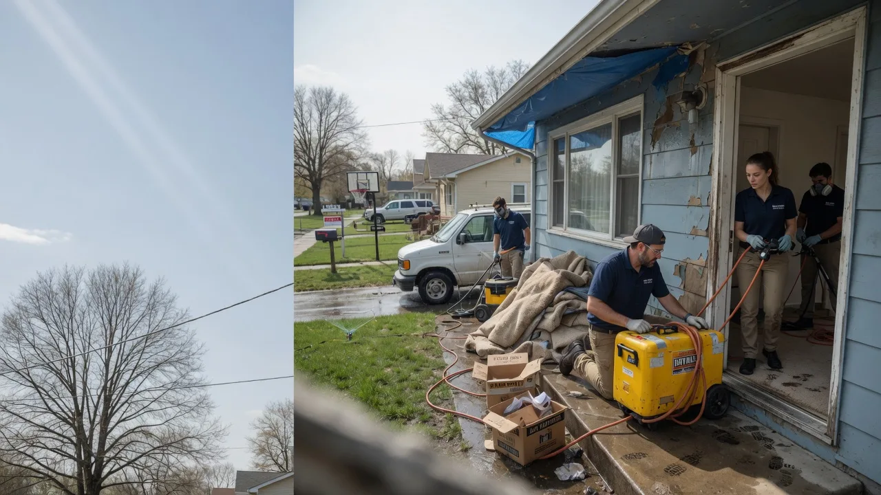 Basement Flood Cleanup in Blanchester, OH near me